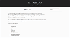 Desktop Screenshot of mattwoodward.com