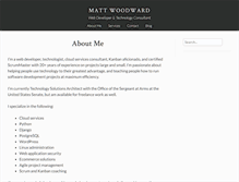 Tablet Screenshot of mattwoodward.com